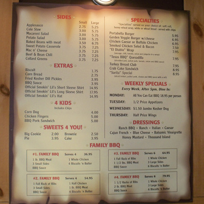 Wide Format Menu Printing PA